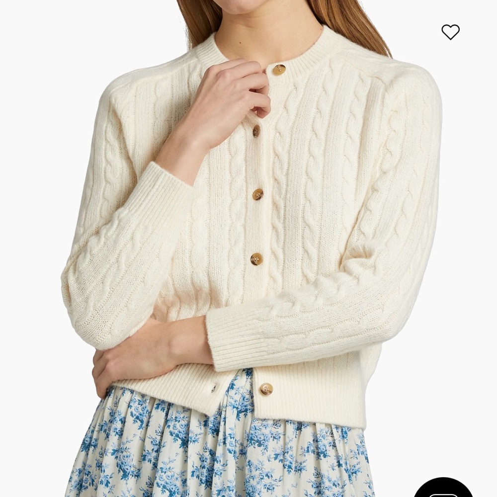 Doen Penrose Cable Knit Cardigan Sweater